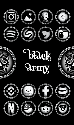 Black Army Diamond - Icon Pack Screenshots