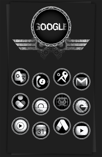 Black Army Diamond - Icon Pack Screenshots