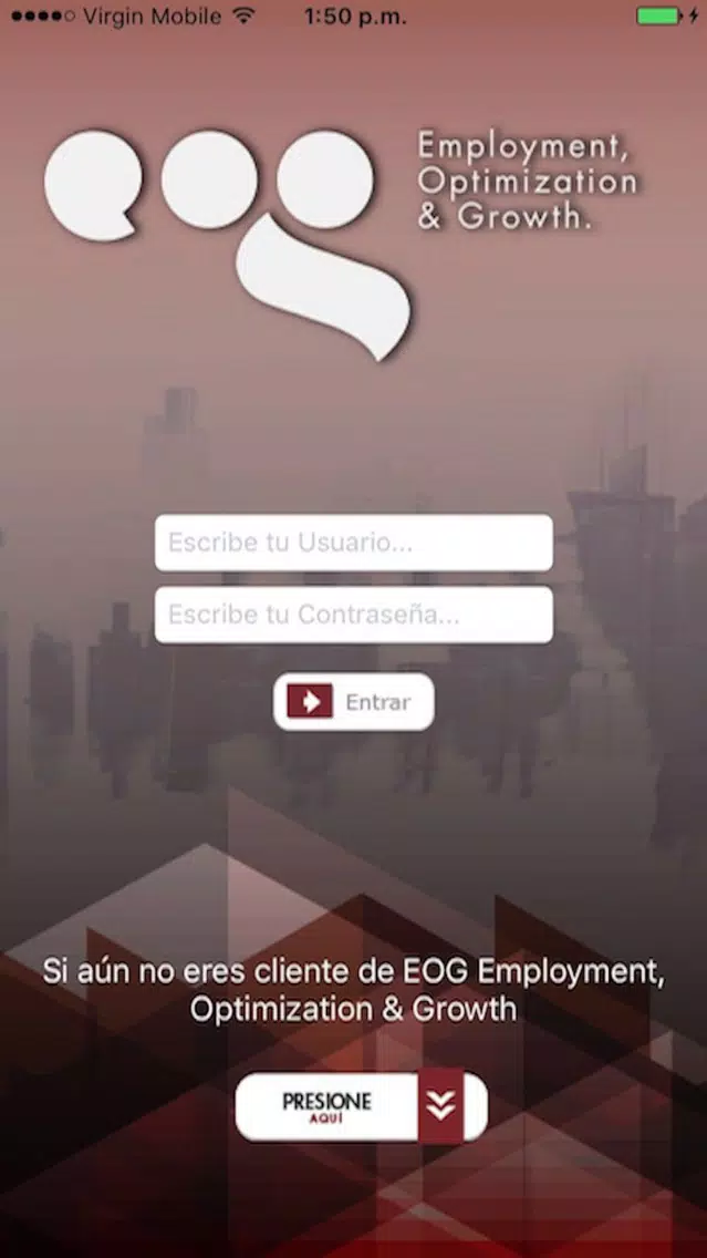 EOG Acceso a Clientes Screenshots