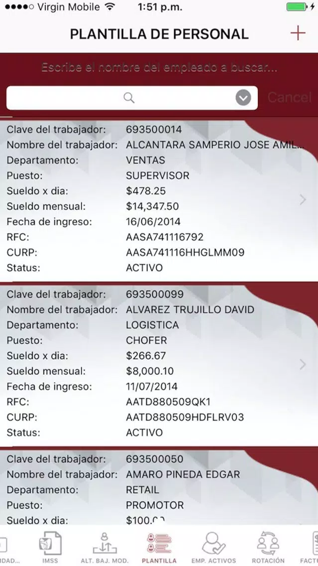 EOG Acceso a Clientes Screenshots