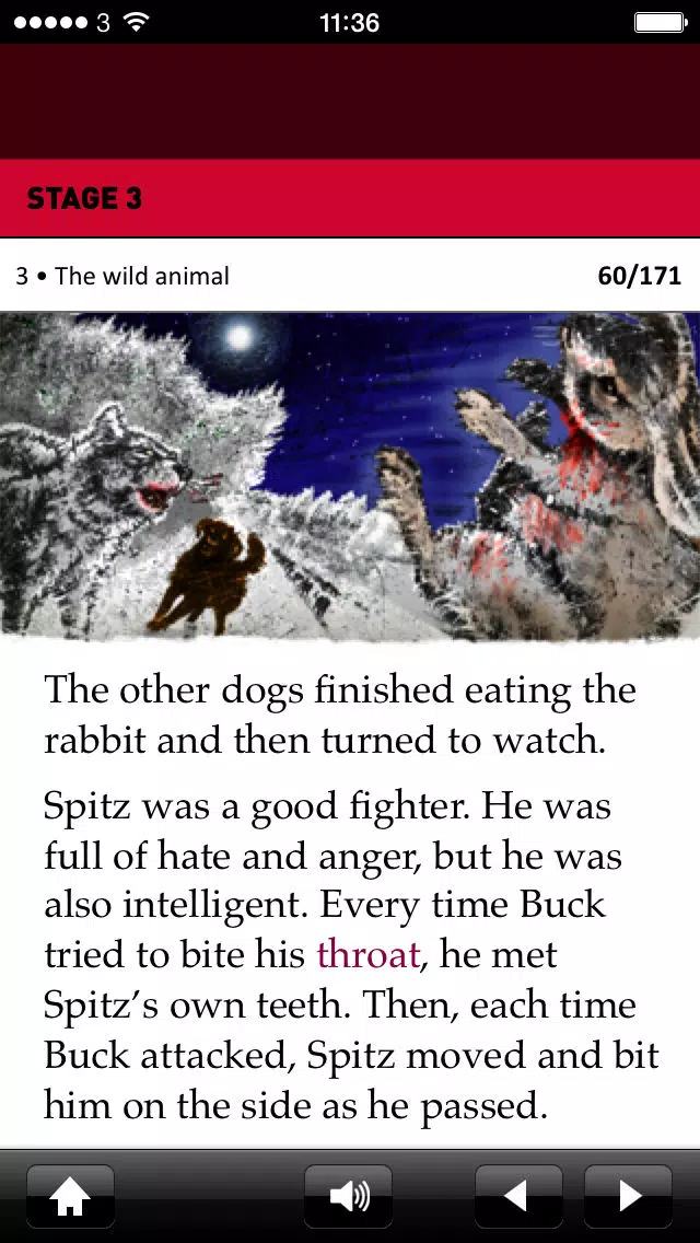 The Call of the Wild: Oxford Bookworms Stage 3 Reader (for iPhone) Screenshots