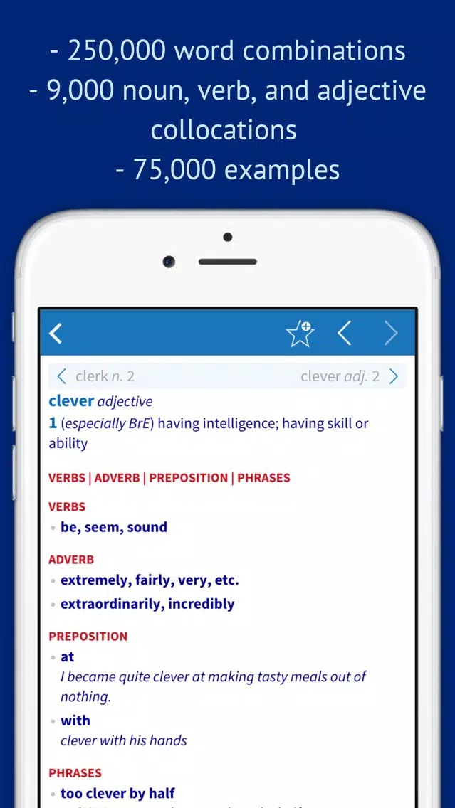 Oxford Collocations Dictionary Screenshots