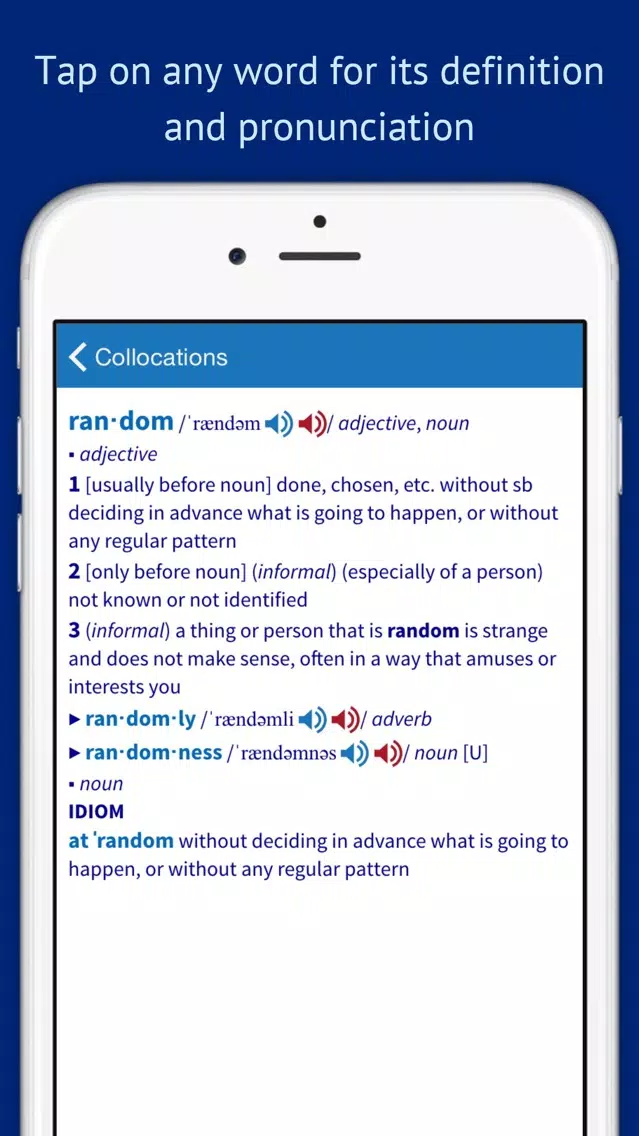 Oxford Collocations Dictionary Screenshots