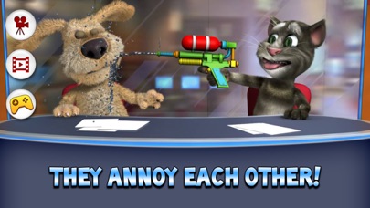 Capturas de tela do Talking Tom & Ben News