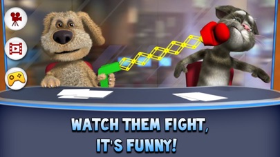 Capturas de tela do Talking Tom & Ben News
