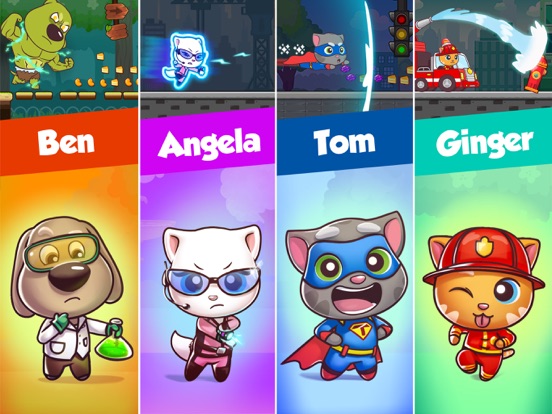 Talking Tom Candy Run iPad  स्क्रीनशॉट