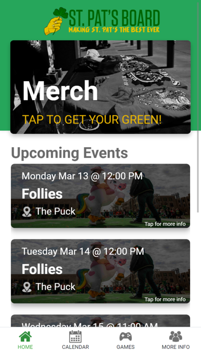 The Best Ever St.Pat's App Screenshots
