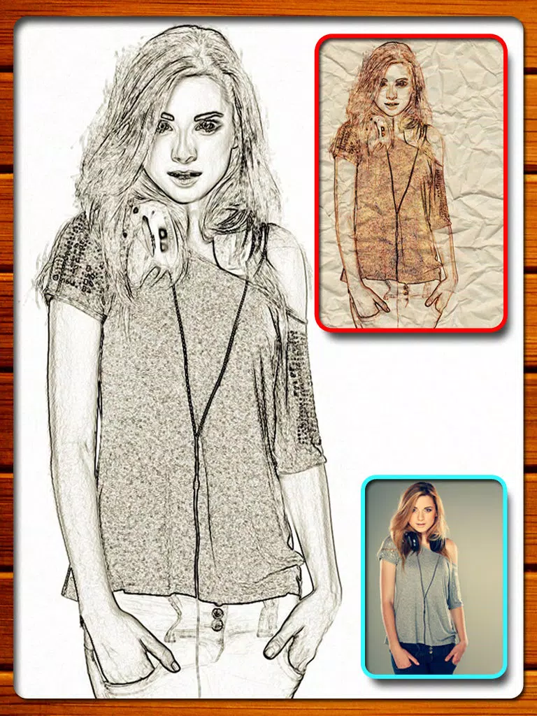 Insta Sketch Fx - Free Toon & Sketch PS Path Effects On Cam photo for Linkedin and kik iPad Screenshots