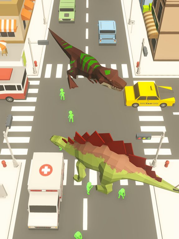 Zrzuty ekranu Dinosaur Rampage Dino Games iPad 
