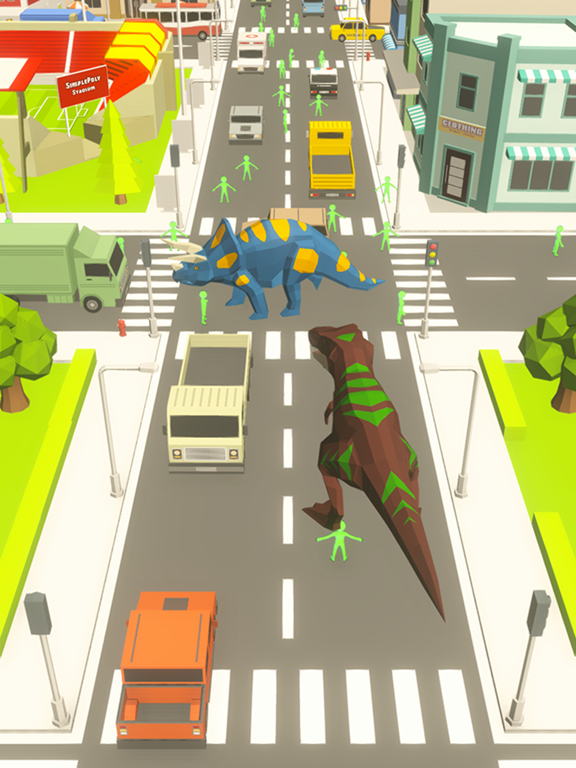 Zrzuty ekranu Dinosaur Rampage Dino Games iPad 