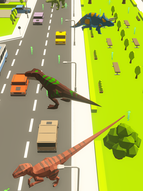 Zrzuty ekranu Dinosaur Rampage Dino Games iPad 