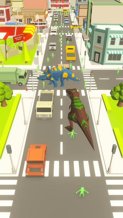 Zrzuty ekranu Dinosaur Rampage Dino Games