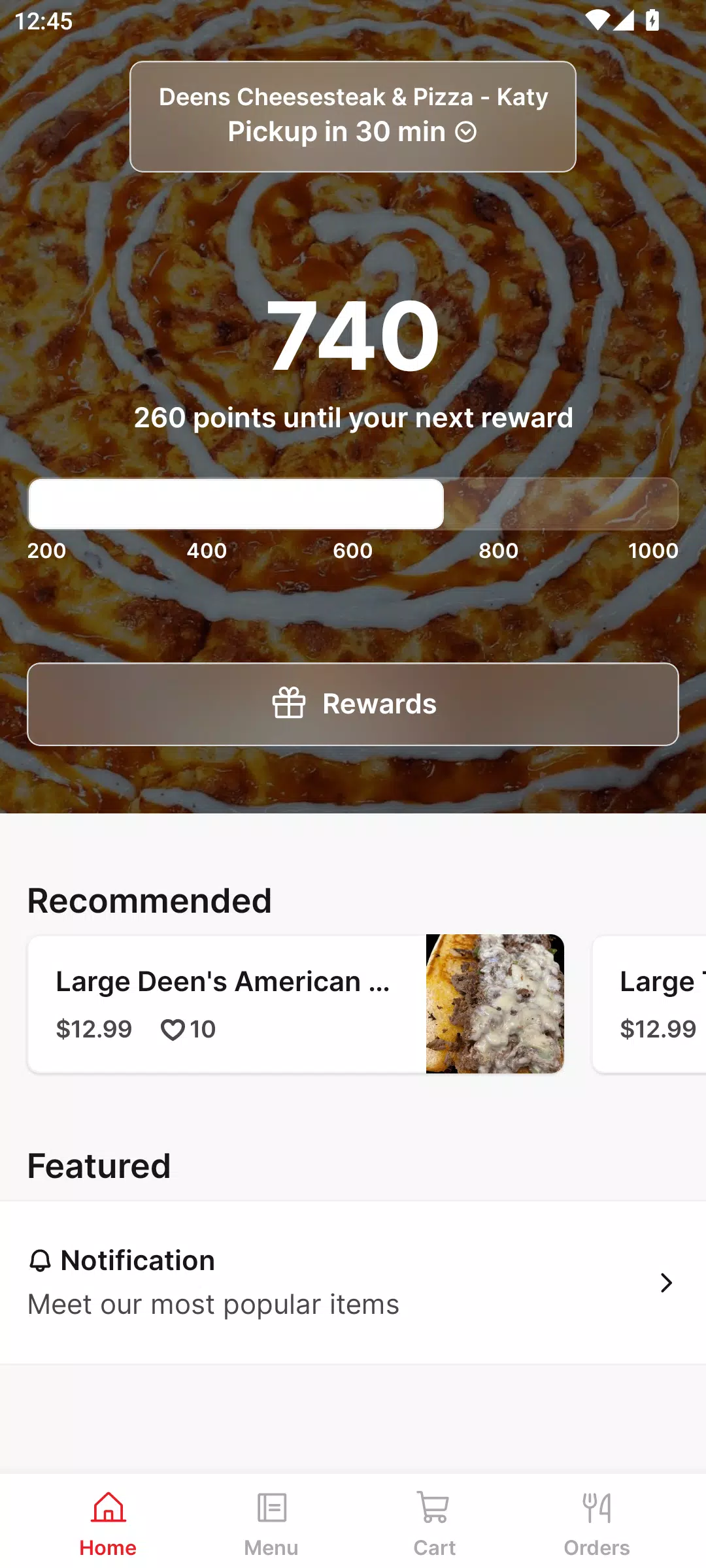 Deen's Cheesesteak & Pizza Screenshots
