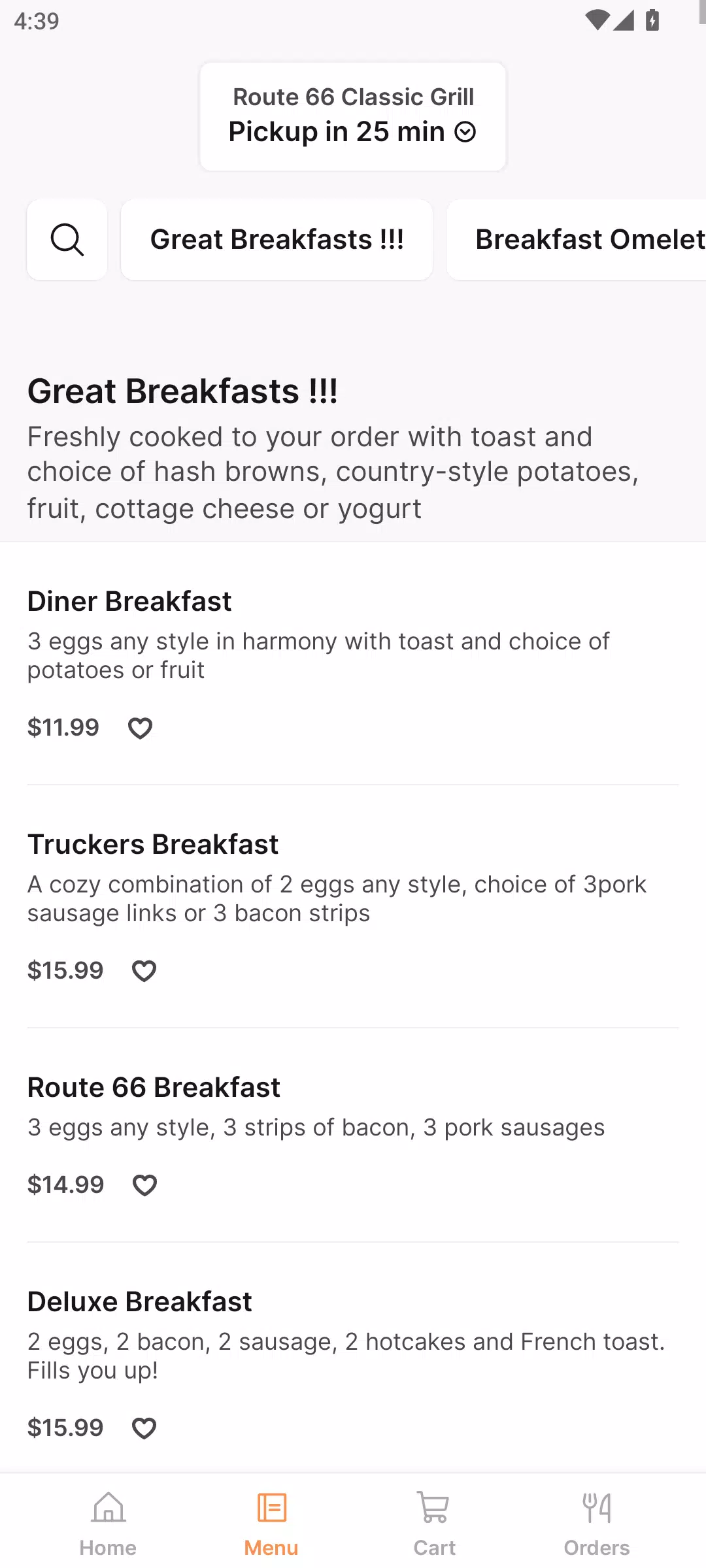 Route 66 Classic Grill Screenshots