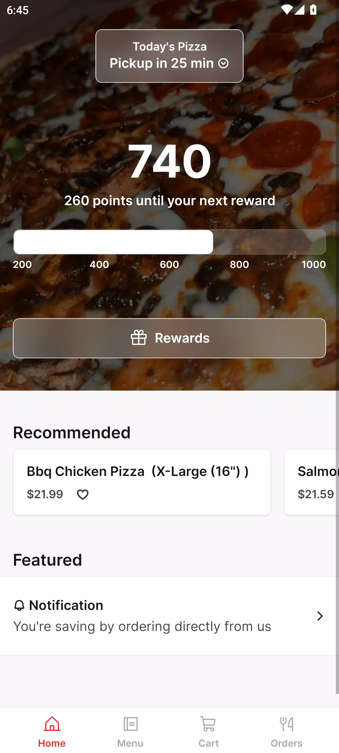 Today's Pizza Screenshots