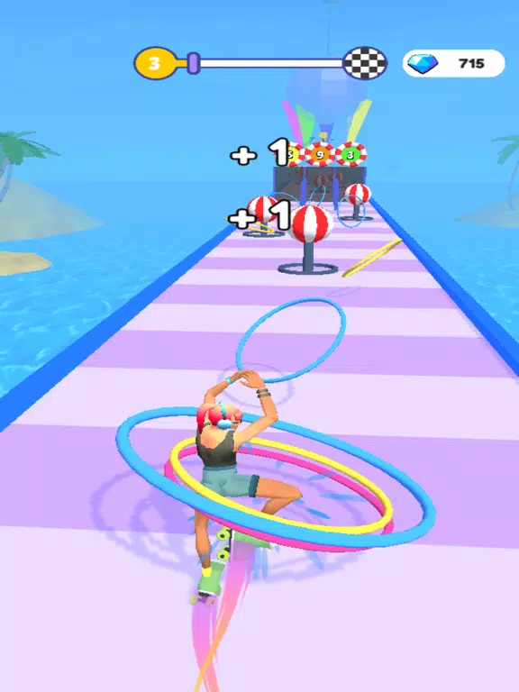 ภาพหน้าจอของ Hula Hoop Race iPad 