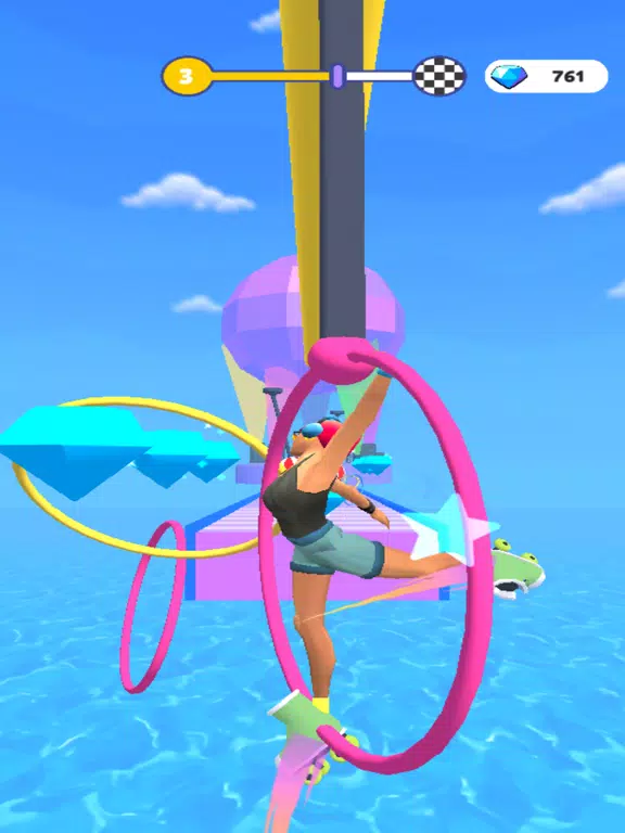 ภาพหน้าจอของ Hula Hoop Race iPad 