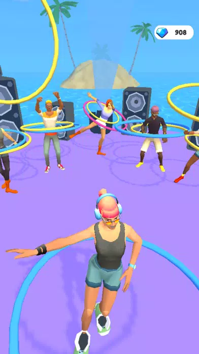 ภาพหน้าจอของ Hula Hoop Race
