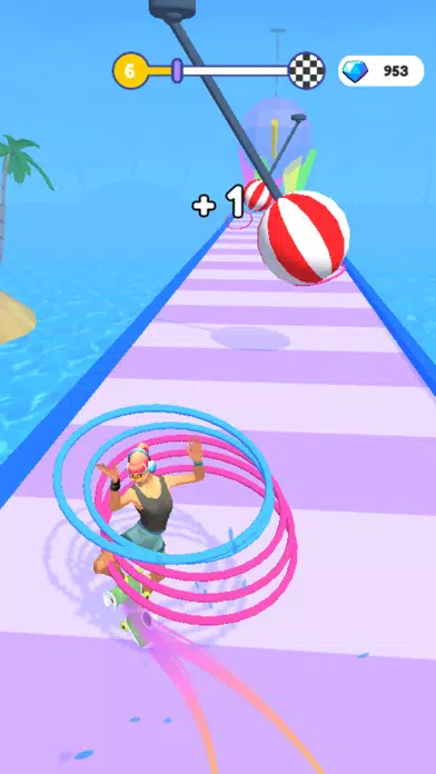ภาพหน้าจอของ Hula Hoop Race