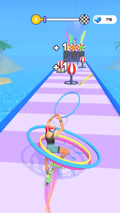ภาพหน้าจอของ Hula Hoop Race