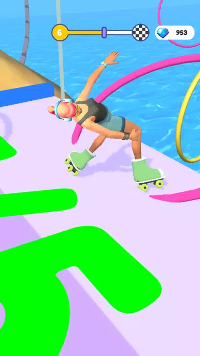 ภาพหน้าจอของ Hula Hoop Race