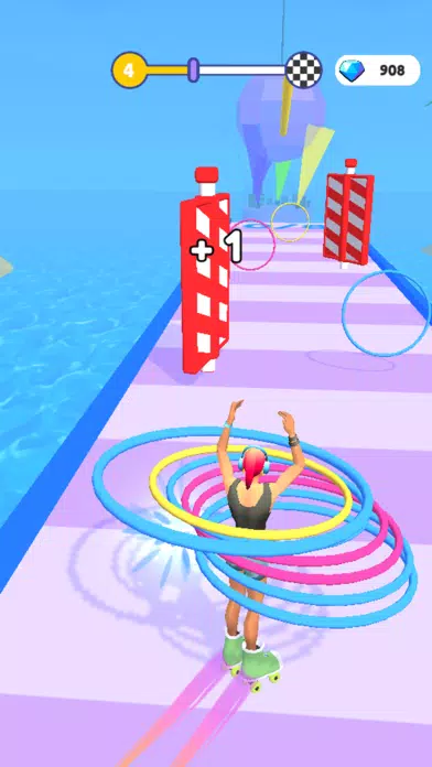 ภาพหน้าจอของ Hula Hoop Race