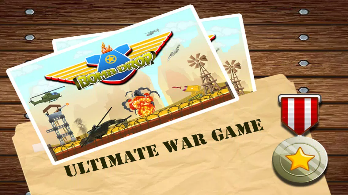Bomb Drop flying helicopter action game應用截圖