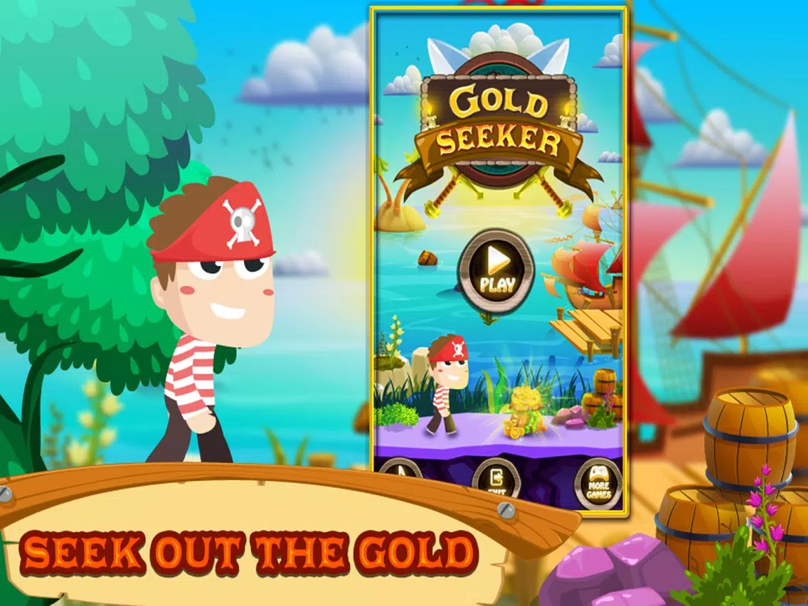 Tangkapan skrin Gold Seeker Help escape a Pirate trapped in a cave iPad 