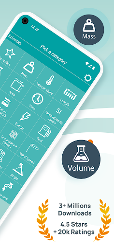 Unit converter, Convert metric Screenshots