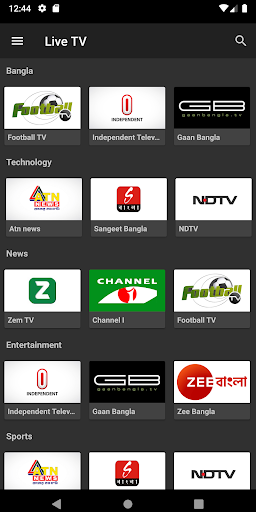 OXOO - Android Live TV & Movie Screenshots