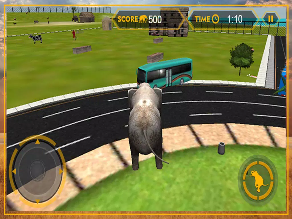 Elephant 3D Simulator – Enjoy City Rampage with Wild Animals iPad Screenshots