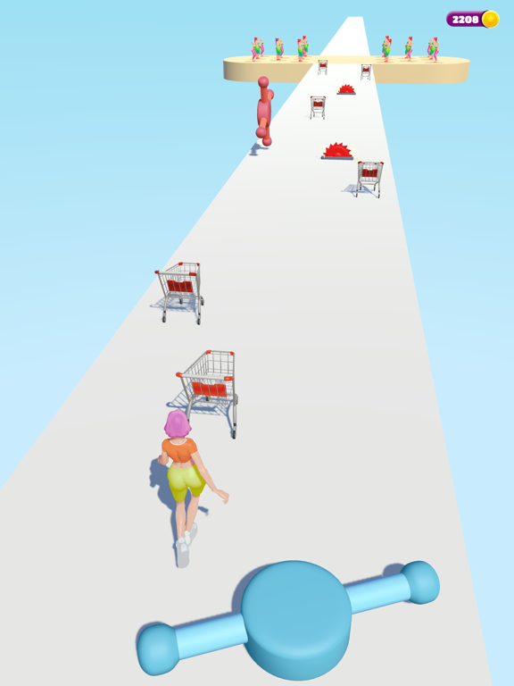 Capturas de tela do Grocery Cart Run iPad 