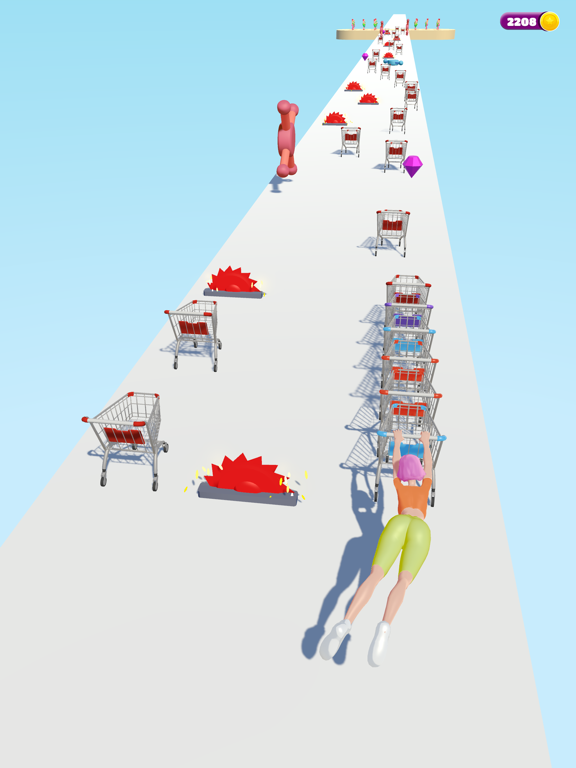 Capturas de tela do Grocery Cart Run iPad 