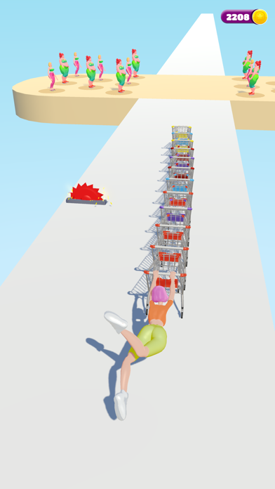 Capturas de tela do Grocery Cart Run