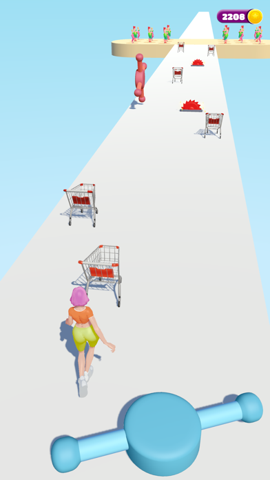 Capturas de tela do Grocery Cart Run