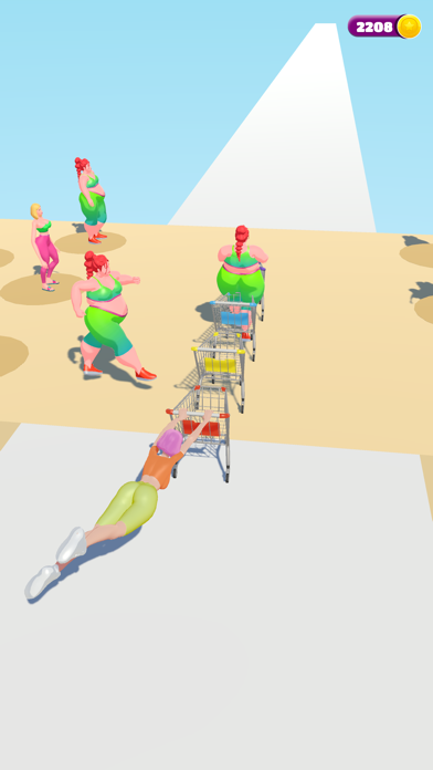 Capturas de tela do Grocery Cart Run