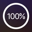 Battery percentage (%) widget
