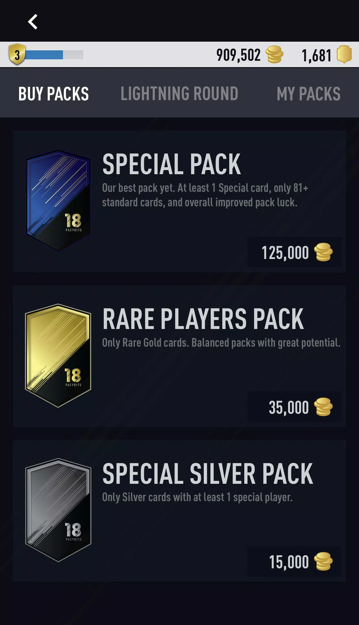 FUT PACK Screenshots