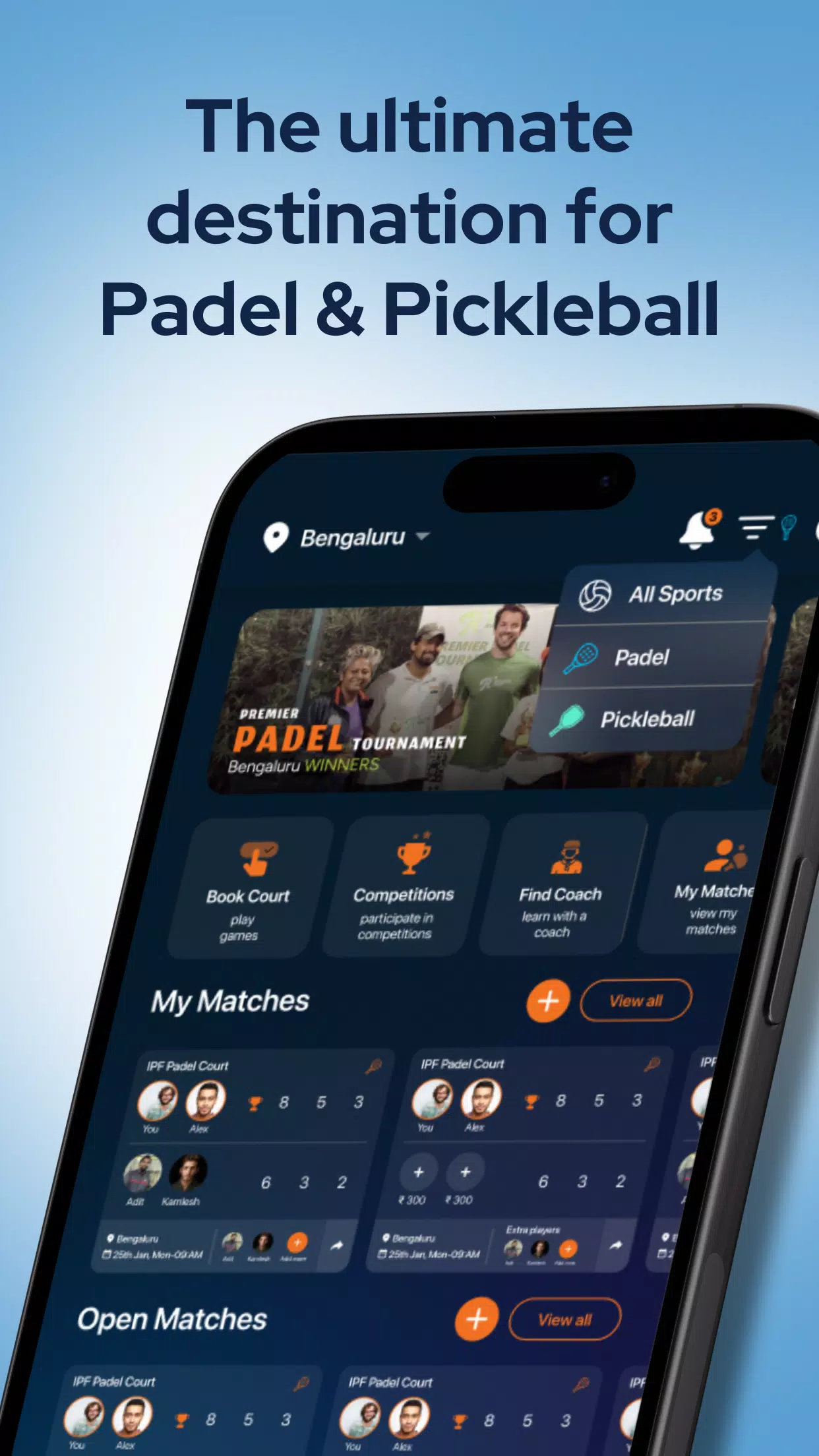 Pi-Play:Play Padel, Pickleball Screenshots