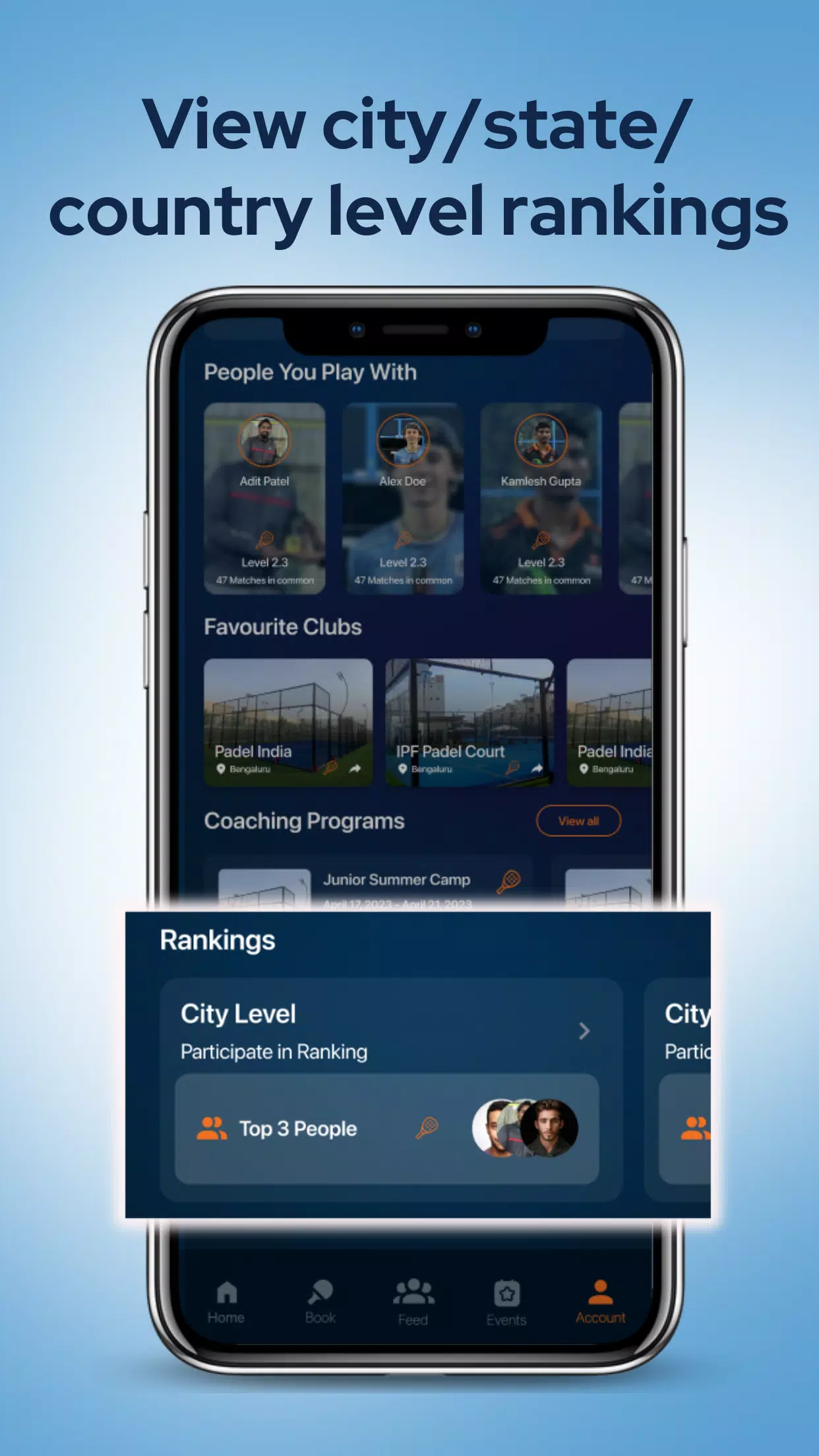 Pi-Play:Play Padel, Pickleball Screenshots