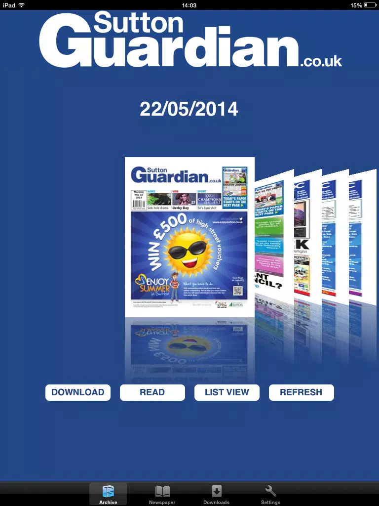 Sutton Guardian iPad 스크린샷