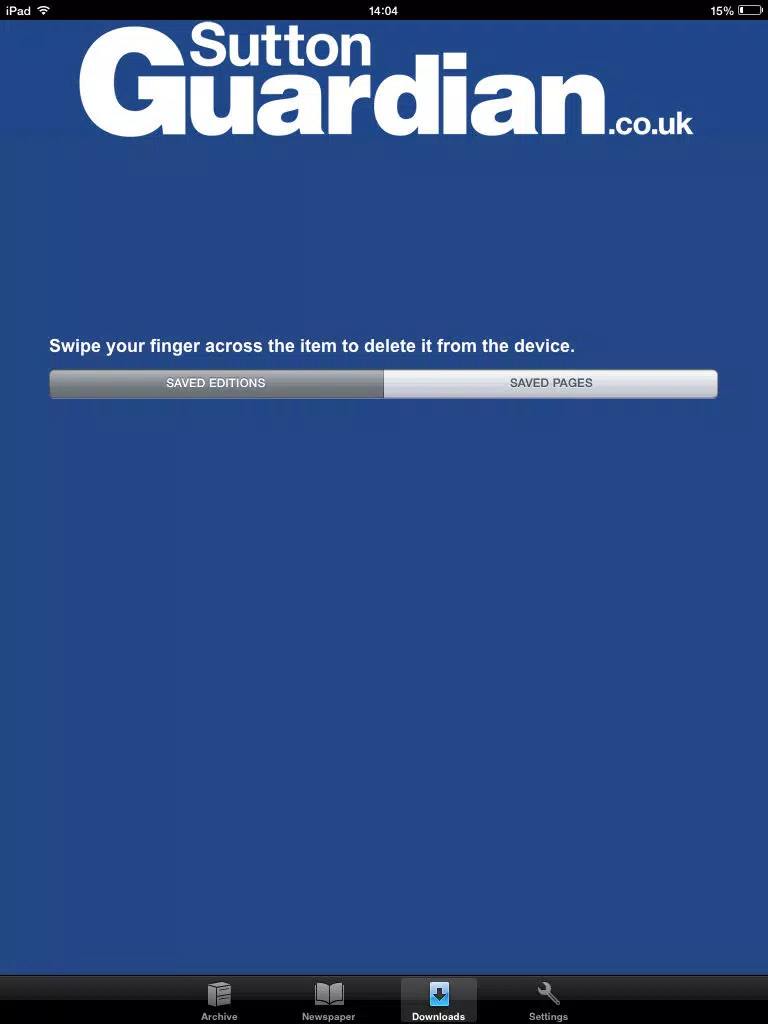 Sutton Guardian iPad 스크린샷