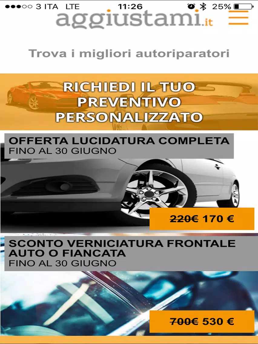 Aggiustami.it Riparazioni Auto iPad Screenshots