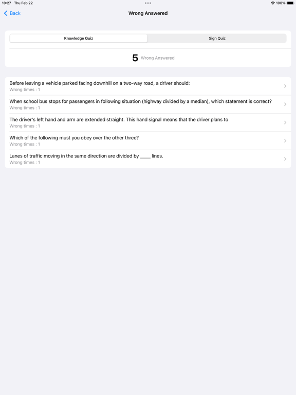 Alberta Driver Test Pro iPad Screenshots