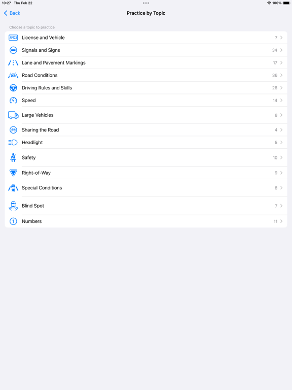 Alberta Driver Test Pro iPad Screenshots