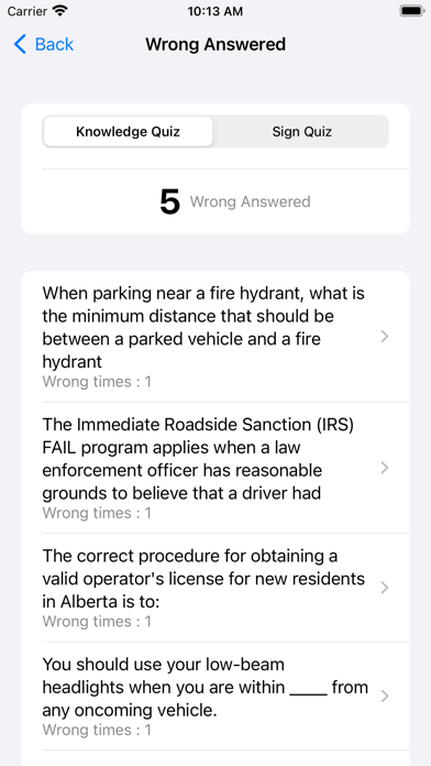 Alberta Driver Test Pro Screenshots
