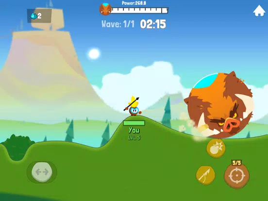 ภาพหน้าจอของ Tiny Hunters - Monsters Attack iPad 