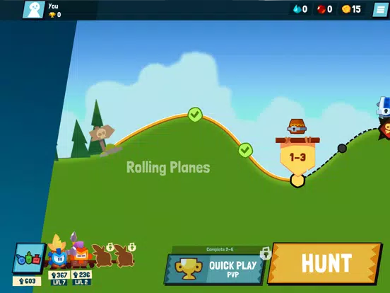ภาพหน้าจอของ Tiny Hunters - Monsters Attack iPad 