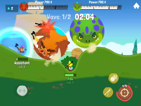 ภาพหน้าจอของ Tiny Hunters - Monsters Attack iPad 