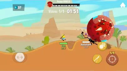 ภาพหน้าจอของ Tiny Hunters - Monsters Attack